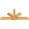 Ekena Millwork Redmond Rough Sawn Timber Gable Bracket, Western Red Cedar, 84"W x 42"H x 6"D x 6"F, 12/12 Pitch GBW084X42X0606RED00RWR - alternate 5